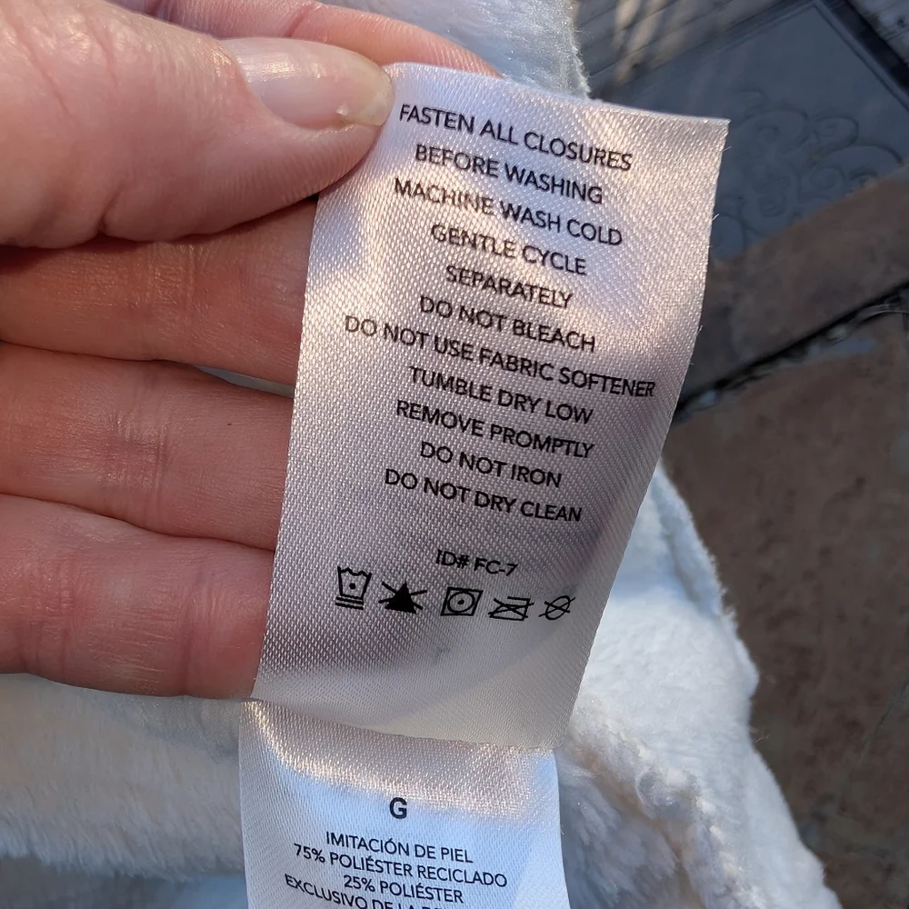 Free2B Butter Fleece Full-Zip Jacket, Creamy White, L NWOT - Picture 8 of 12
